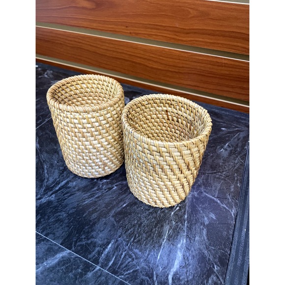 Rattan Storage Organizer - Set of 2 - Picture 1 of 3